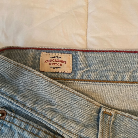 Vintage Y2k Abercrombie Light Wash Low-Rise Flare Jeans - Picture 2 of 13